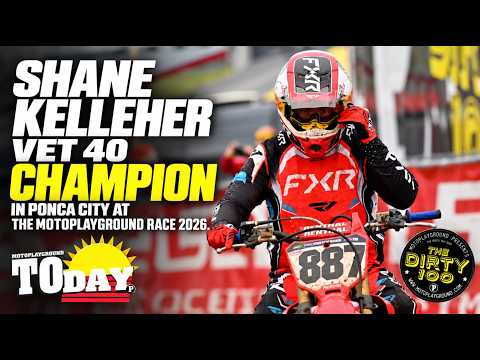 Shane Kelleher Vet 40 Champion in Ponca City at The Motoplayground Race 2026.