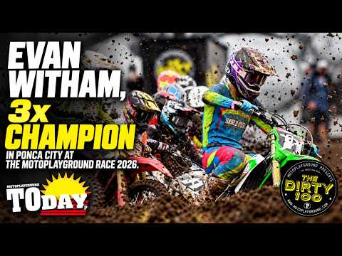 Evan Witham, 3x Champion in Ponca City at The Motoplayground Race 2026.