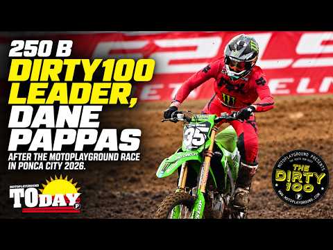 250 B Dirty100 leader, Dane Pappas after The Motoplayground Race in Ponca City 2026.